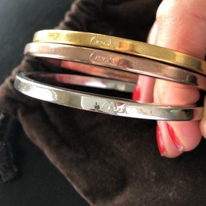 COACH SET OF 3 BANGLES